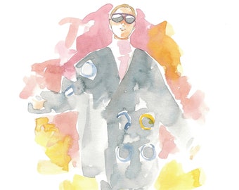 Mode Illustration Aquarell - Jacquemus