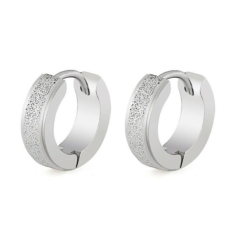 3 Pairs Stainless Steel Round Hoop Hinged Snap Huggie Earrings For Mens Womens 3 Pairs Stainless Steel Round Hoop Hinged Snap Huggie Earrings For Mens Womens