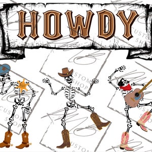 Cowboy Skeleton  Western Halloween SVG for Tshirt