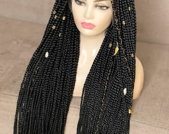 Braided wig ,box braided wig lace wigs cornrow wigs goddess locs wig passion twists wig faux locs wig lace front wig wigs for black women