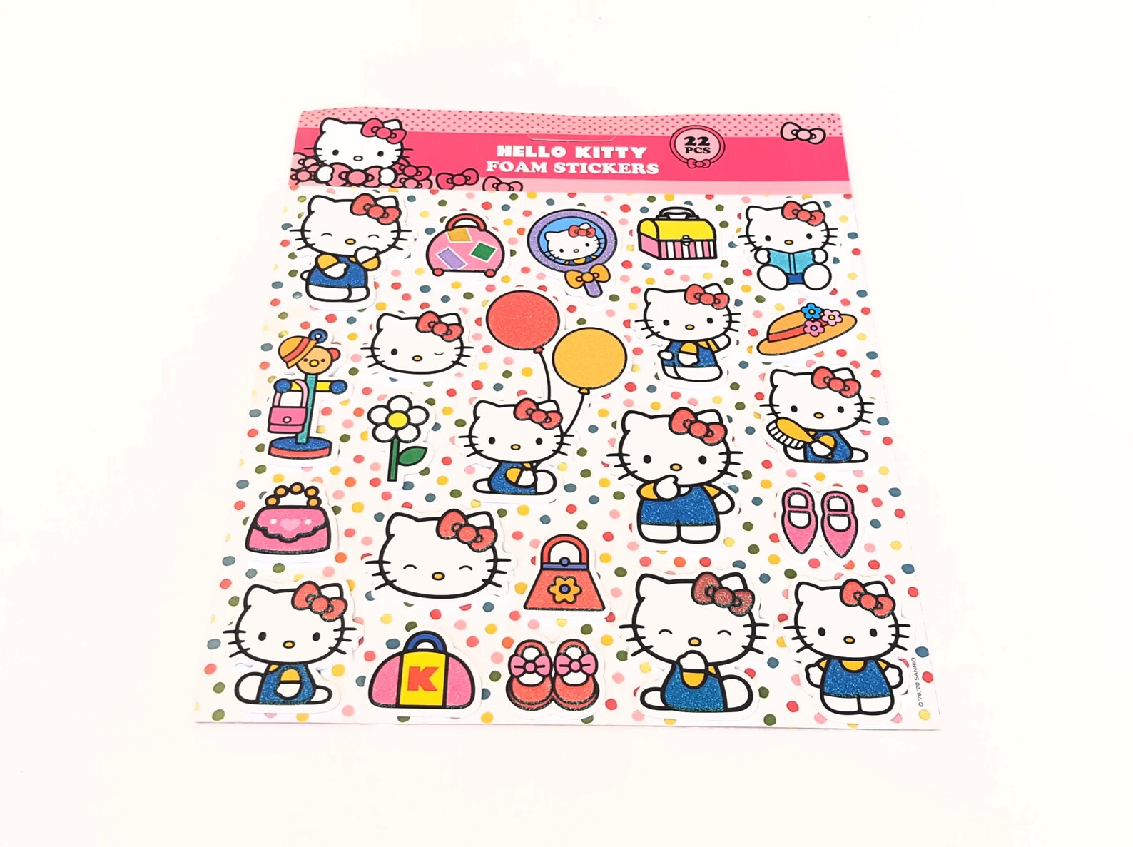 22 Hello Kitty foam stickers with glitter Bullet Journal Etsy