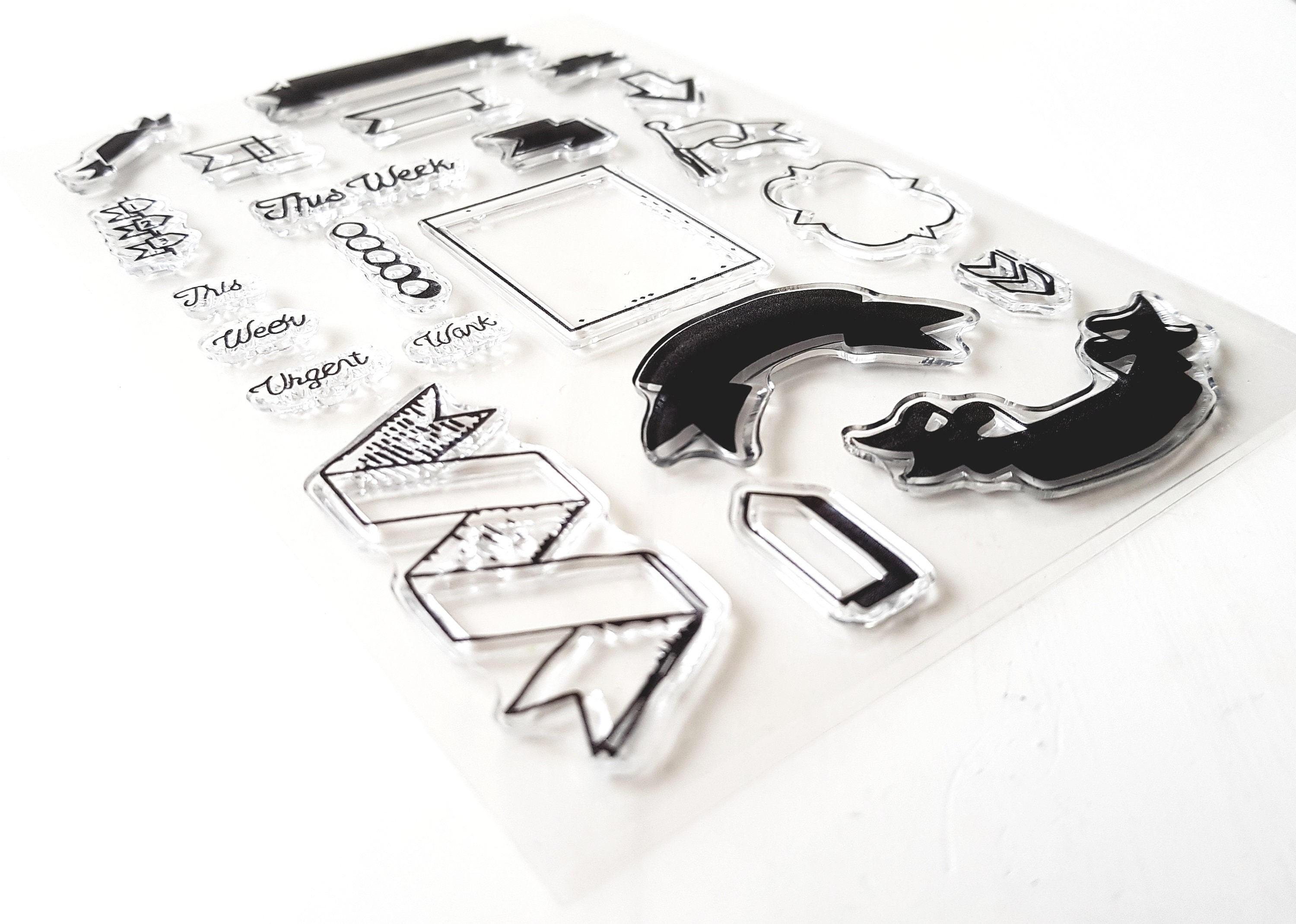 Clear Stamps Bullet Journal This Week Planner Stamp Etsy