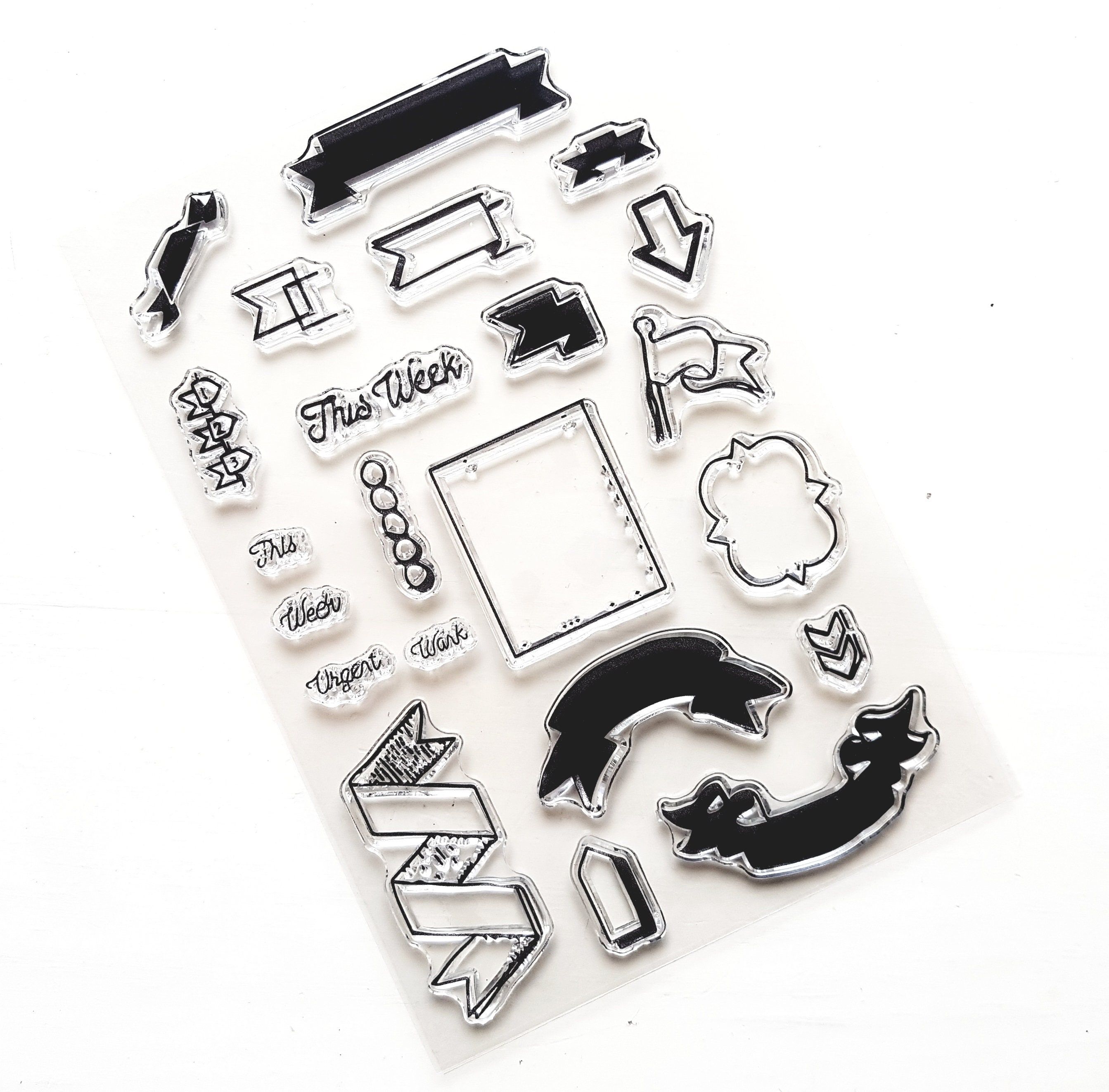 Clear Stamps Bullet Journal This Week Planner Stamp Etsy