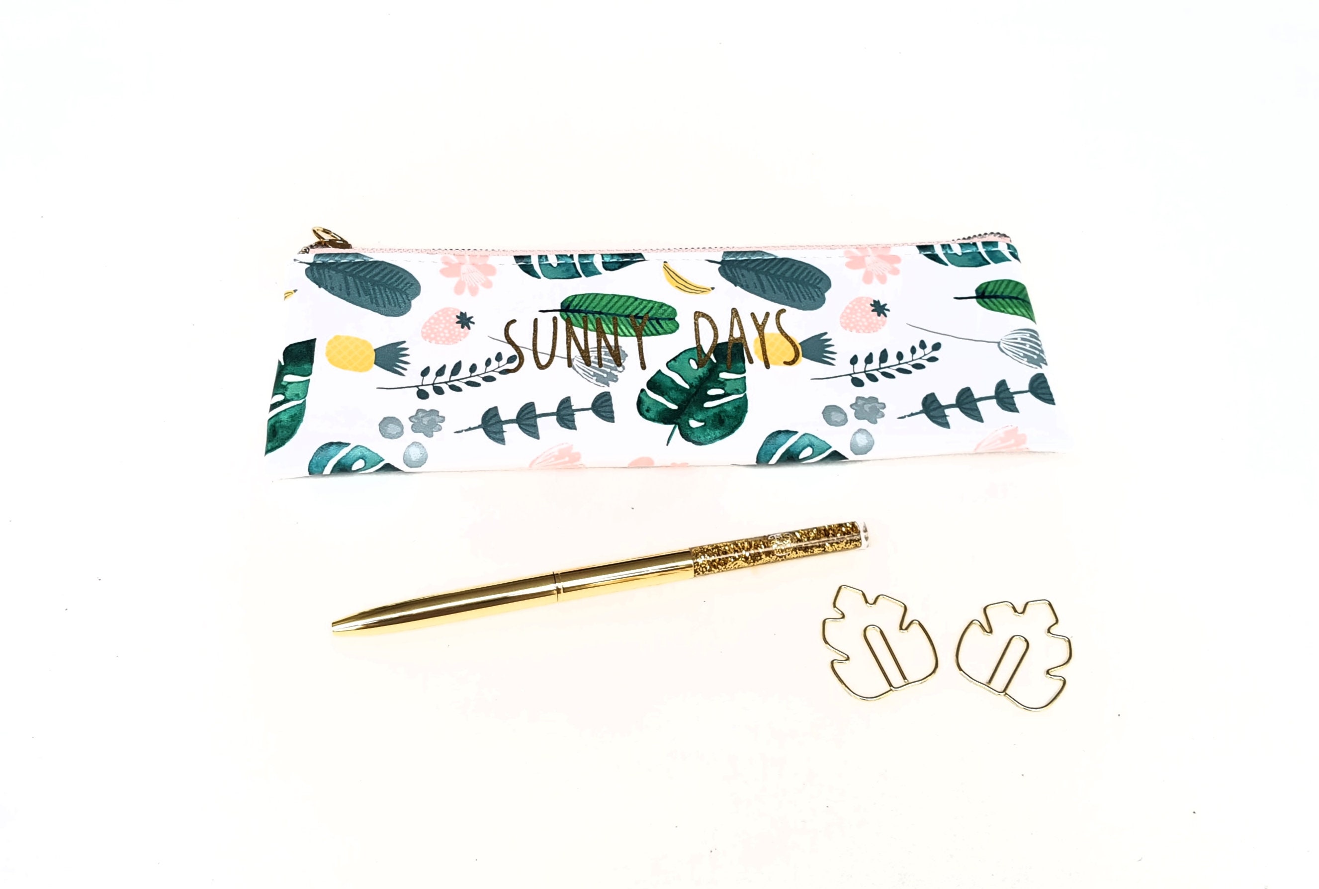 Luxury stationery gift set 'Sunny Day' Gold metal Etsy