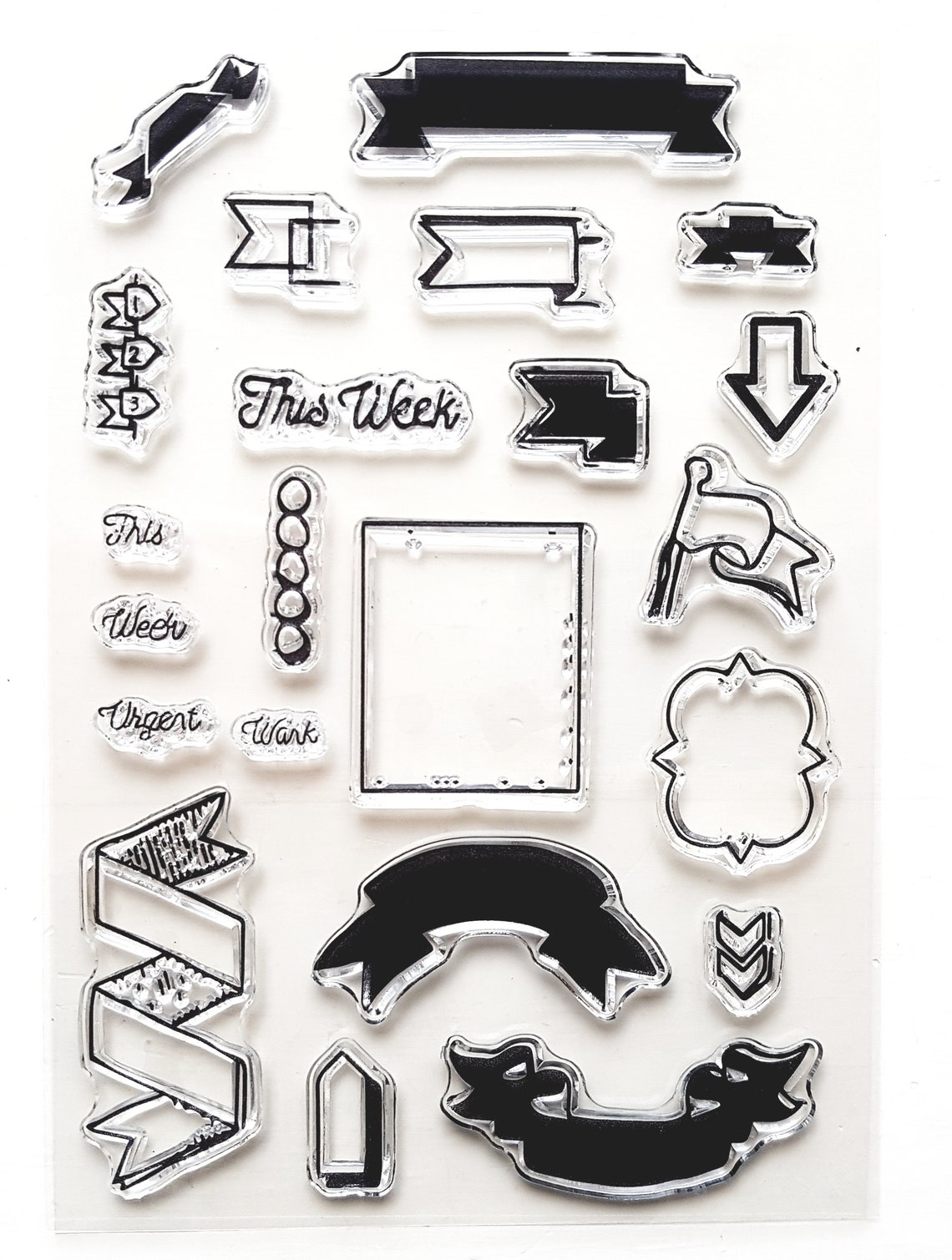 Clear Stamps Bullet Journal This Week Planner Stamp Etsy