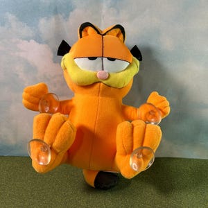 Vintage Garfield window plush 7”