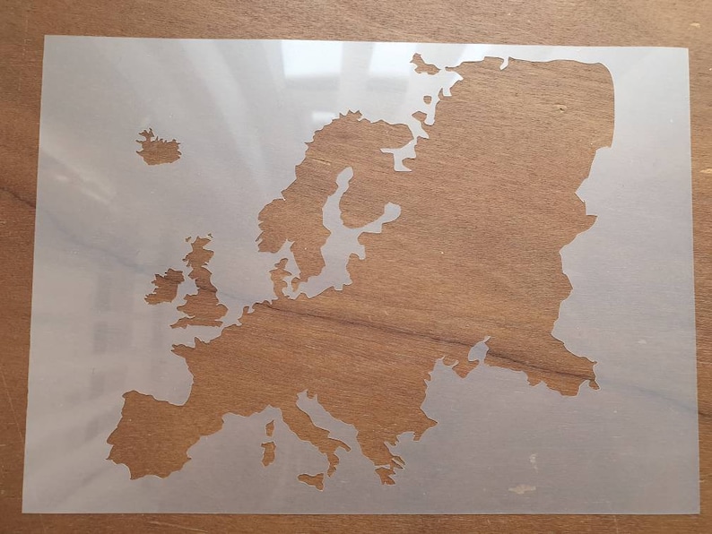 World Map and Other Continent Country Stencils Re-usable | Etsy