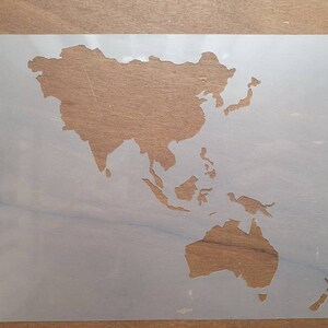World Map and Other Continent - Country Stencils - Re-usable Genuine ...