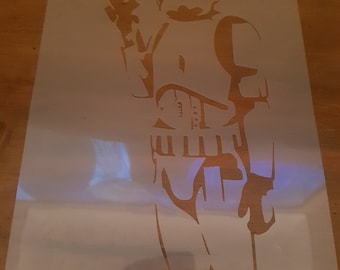 Star Wars Stormtrooper Stencil - Re-usable Genuine Mylar