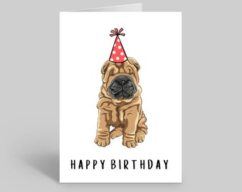 Doggo Thank You Greeting Card Chinese Shar-Pei Doggo Thank You Greeting Card Chinese Shar-Pei