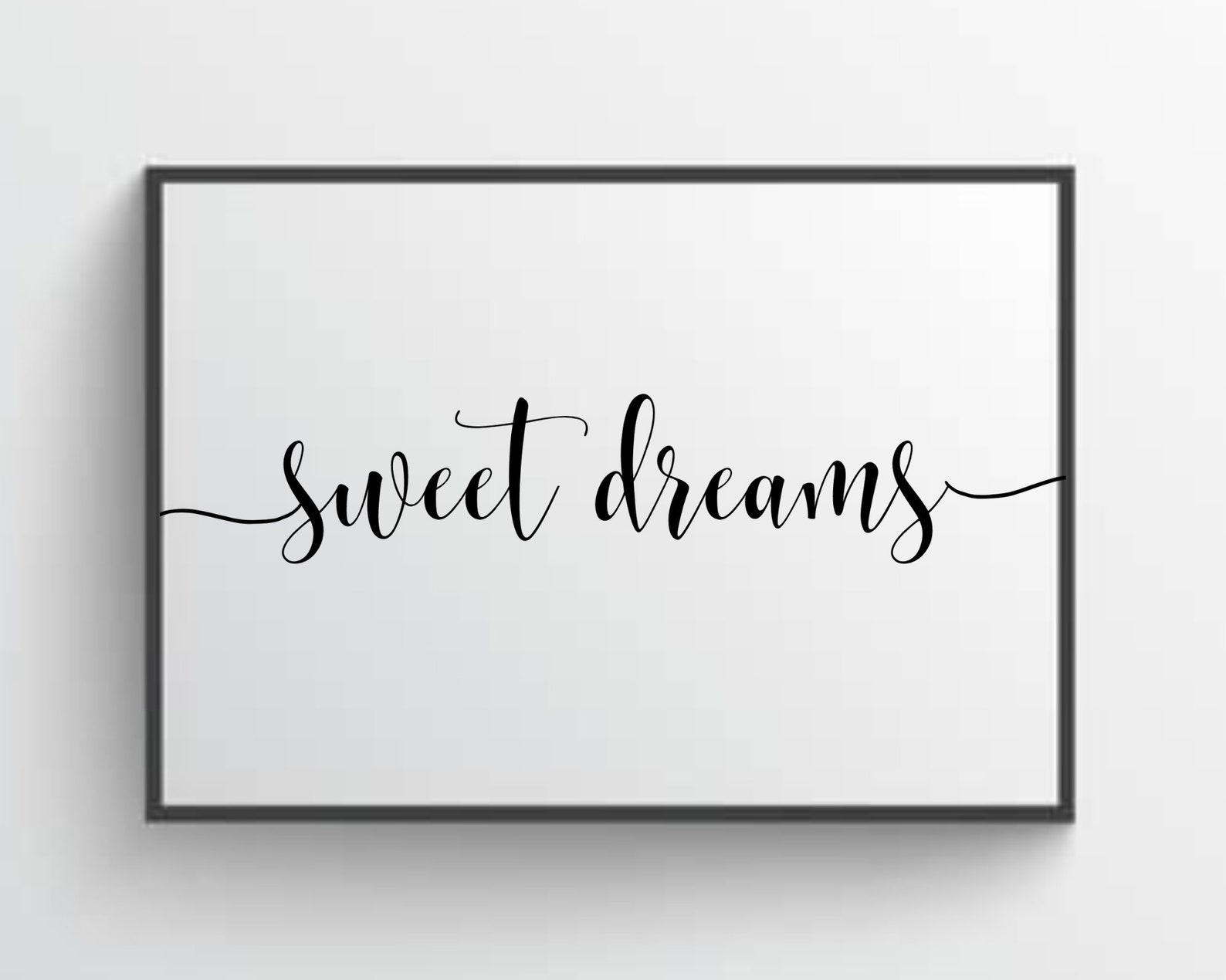 Sweet Dreams Bedroom Print Wall Art Poster Home Decor Etsy UK