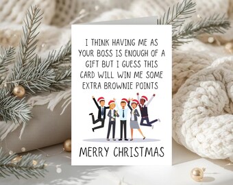 25 Sets Employee Christmas Cards - Holiday Thank You Cards With Envelopes Santa Design