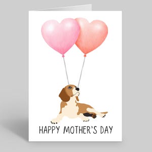 Cartes Fête des Mères Beagle, Cartes Maman Beagle, Cartes Chien Beagle, Cartes Fête Des Mères Animal De Compagnie, Cartes Maman Animal De Compagnie, Amoureux Des Beagles, Cartes Fête Des Mères Chien