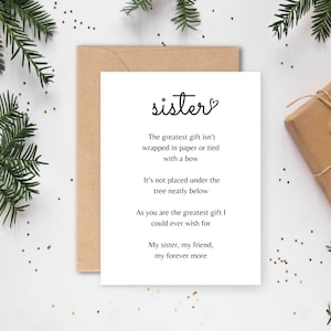 Sister Christmas Card, Family Christmas Cards UK, Christmas Cards For Her, Personalised Family Christmas Cards, Christmas Cards For Sister