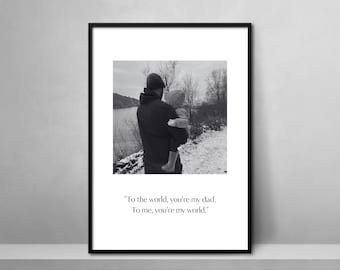 Personalised Fathers Day Photo Print, Quote Photo Print, Fathers Day Quote Photo Print, Fathers Day Photo Gift, Fathers Day Quote Print