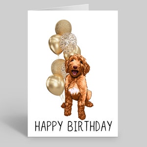 Cartes d'anniversaire pour chien Cockapoo, Cartes d'anniversaire pour chien, Cartes pour animal de compagnie, Cartes Cockapoo, Cartes pour chien, Cadeaux Cockapoo, Cartes pour chiens