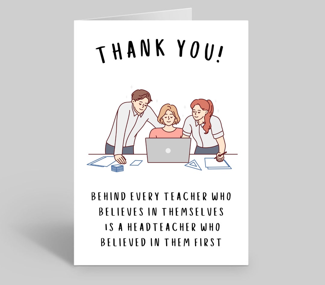 Thank You Headteacher Cards, Headteacher Gifts, Cards for Headteachers ...