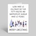 Co Worker Christmas Cards, Colleague Christmas Cards, Secret Santa ...