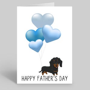 Dog Dad Fathers Day Card, Dog Fathers Day Gift, Dog Cards, Dachshund Card, Dachshund Fathers Day Card, Pet Fathers Day Cards, Pet Card