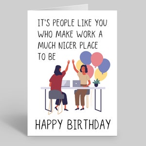 Carte d'anniversaire collègue de travail, carte d'anniversaire collègue, carte d'anniversaire travail, carte d'anniversaire directeur, carte d'anniversaire patron, carte d'anniversaire bestie travail