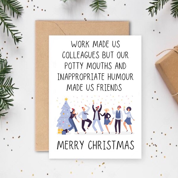 Funny Santa Card Etsy