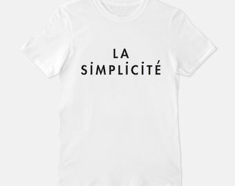 Simplicité Wit 100% Katoen Unisex T-Shirt