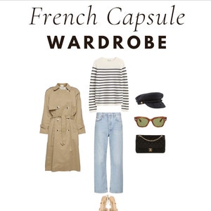 French Capsule Wardrobe E-Book 80 French Minimalist Outfits | Digital Download