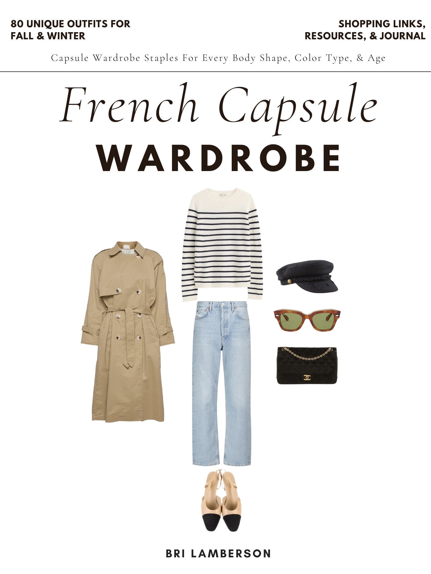 French Capsule Wardrobe Ebook 80 French Minimalist Outfits Digital