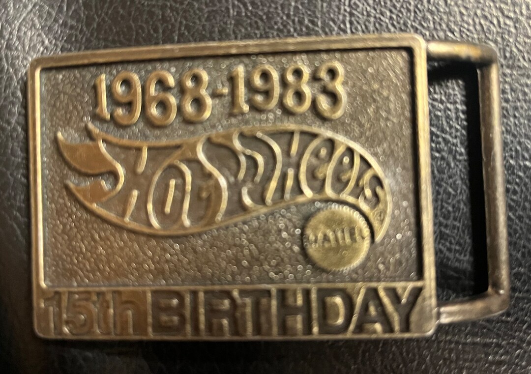HOT WHEELS 15th Anniversary Belt Buckle Etsy