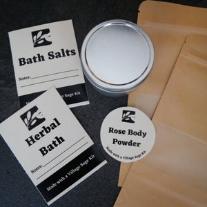 Bath Kit, Spa Kit, DIY Bath, Herbal Bath, Spa Gift, Natural Gift for Her, Mother's Day Gift, Bath Salts, Body Powder image 9