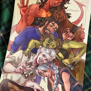 Team Tadpole - Baldur&#39;s Gate 3 A3 11x17&quot; Print