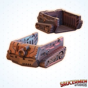 Heavy Hauler Vehicle - Legion, Necromunda, Fallout Wasteland, Sci-Fi Terrain, Dungeons and Dragons Terrain, Miniature