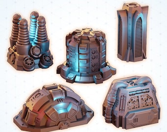 Power Generation System - Legion, Necromunda, Fallout Wasteland, Sci-Fi Terrain, Dungeons and Dragons Terrain, Miniature