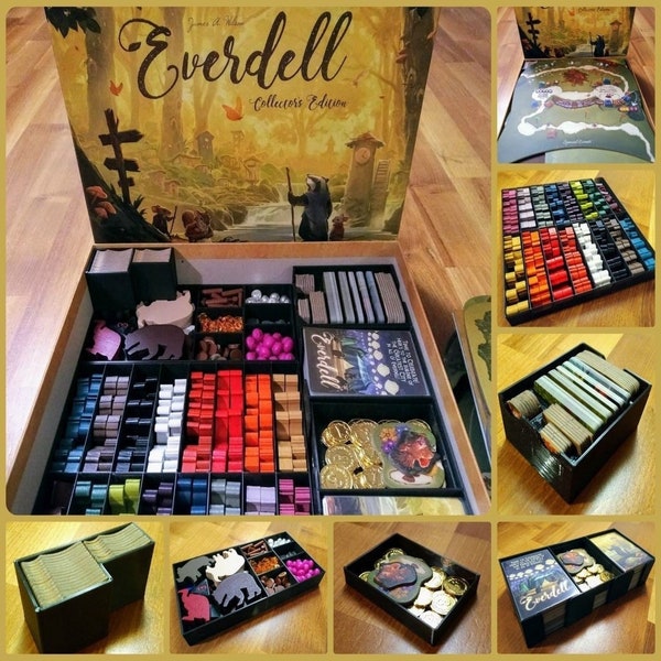 Everdell Board Game + All expansions Organizer Inserts | Everdell Board Game Organizer, Fits All Expansions