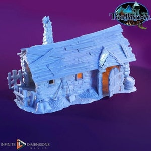 Torbridge The Slum Shack A DnD Miniature Terrain for Dungeons and Dragons, D&D, D and D, Wargaming, Tabletop, Wargaming Dice