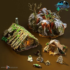 Torbridge Complete Beast in the Woods Set DnD Miniature Terrain for Dungeons and Dragons, D&D, D and D, Pathfinder, Wargaming, Dice