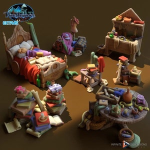 Torbridge Hoarder Kipple Set DnD Miniature Terrain for Dungeons and Dragons, D&D, D and D, Wargaming, Wargaming Dice