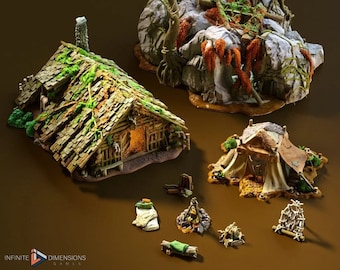 Torbridge Complete Beast in the Woods Set DnD Miniature Terrain for Dungeons and Dragons, D&D, D and D, Pathfinder, Wargaming, Dice