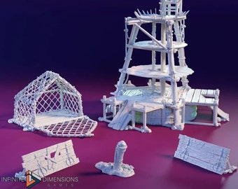 Torbridge Fighting Pits Apparatus Set DnD Miniature Terrain for Dungeons and Dragons, D&D, D and D, Wargaming, Wargaming Dice