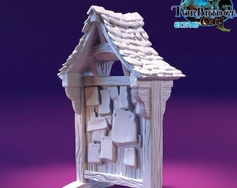 Torbridge Cull Message Kiosk / Quest Board DnD Miniature Terrain for Dungeons and Dragons, D&D, D and D, Wargaming, Tabletop, Wargaming Dice