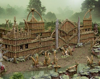 Bamboo Bundle DnD Terrain Bundle Set DnD Miniature Terrain, Dungeons and Dragons Terrain, D&D, D and D, Pathfinder, DnD Terrain
