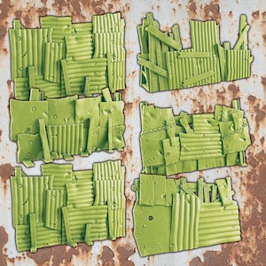 Wasteland Fence for Dungeons and Dragons Terrain, Gaslands, Post Apocalyptic, DnD, D&D, Dungeons and Dragons, 28mm, 20mm