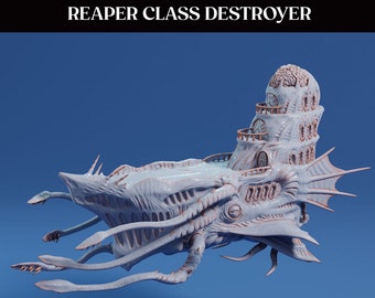 Massive Hivemind Reaper Air Ship DnD Terrain, Dungeons and Dragons, DnD Miniature, D&D, D and D, Pathfinder, DnD Miniature Terrain