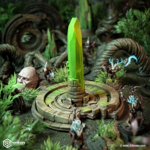 Crystal Core DnD Miniature Terrain for Dungeons and Dragons, D&D, D and D, Wargaming, Tabletop, Gifts