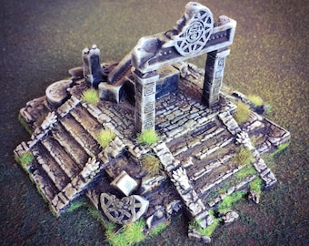 Aztec Ruins DnD Terrain for Dungeons and Dragons Terrain, D&D, D and D, 40k, Pathfinder, Miniature, Dungeons and Dragons Gifts