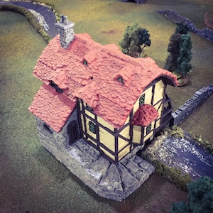 Winterdale Water Mill Dock DnD Miniature Terrain for Dungeons and Dragons, D&D, Pathfinder, Tabletop, 28mm, Gift