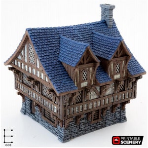 Clorehaven Townhouse Modular Tiles DnD Miniatur Gelände, Dungeons and Dragons, D&D, Pathfinder, Wargaming, Tabletop, 28mm