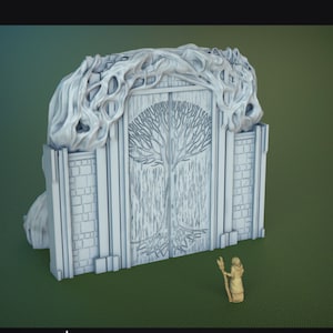 Tree Elf Village Gate DnD Miniature Terrain for Dungeons and Dragons, D&D, D and D, Wargaming, Tabletop, Gifts