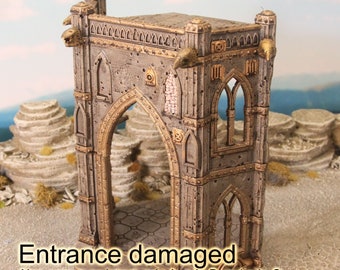 Entrada Dañado Terreno de Dragones y Mazmorras de Ciencia Ficción, D&D, D y D, Conquistador, Miniatura, Regalos de Dragones y Mazmorras