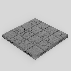 Dungeon 4x4 Crack Floor DnD DragonLock Tiles Terrain for Dungeons and Dragons, D&D, Pathfinder, Gifts, Miniature